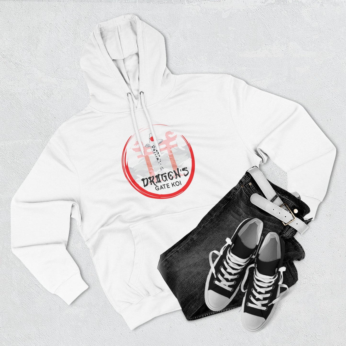 Three-Panel Fleece Hoodie