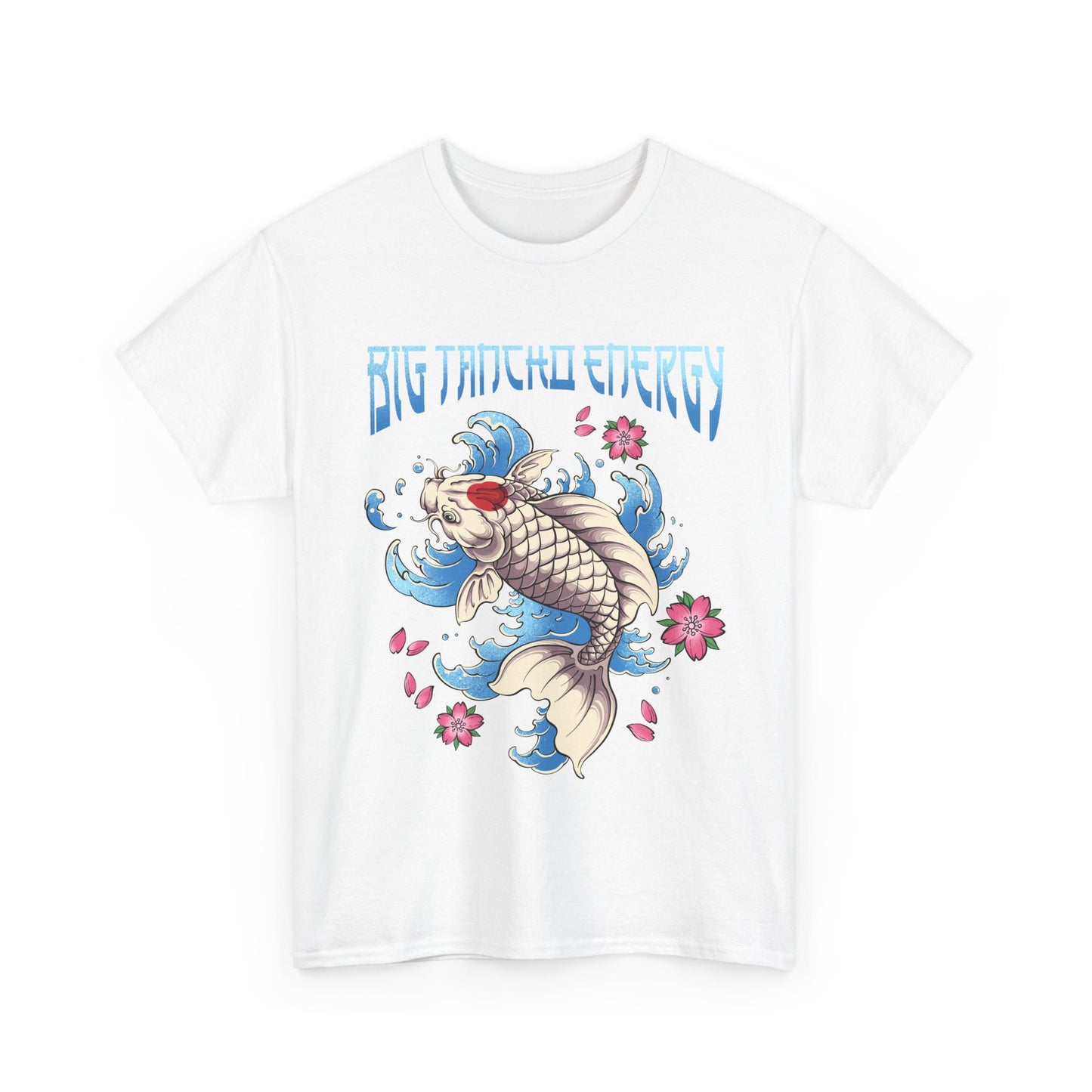 Big Tancho Energy Unisex Heavy Cotton Tee - Vibrant Koi Fish Design