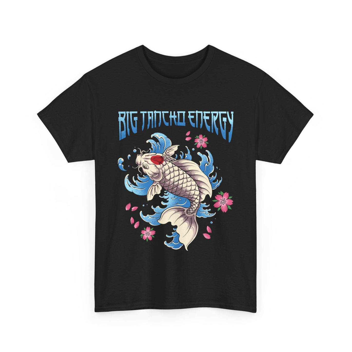 Big Tancho Energy Unisex Heavy Cotton Tee - Vibrant Koi Fish Design