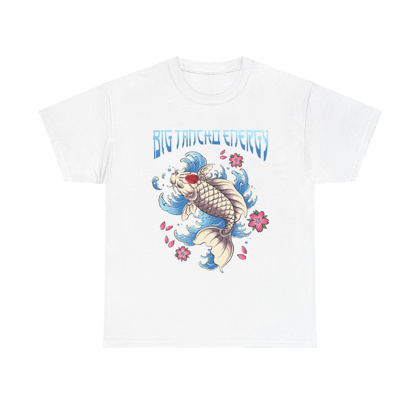 Big Tancho Energy Unisex Heavy Cotton Tee - Vibrant Koi Fish Design