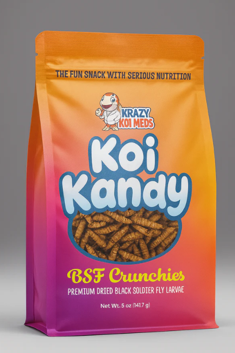 Krazy Koi Meds - Koi Kandy - Black Soldier Fly Larvae Crunchies